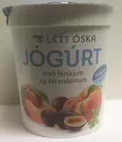 Létt Óska jógúrt með ferskjum og ástaraldinum