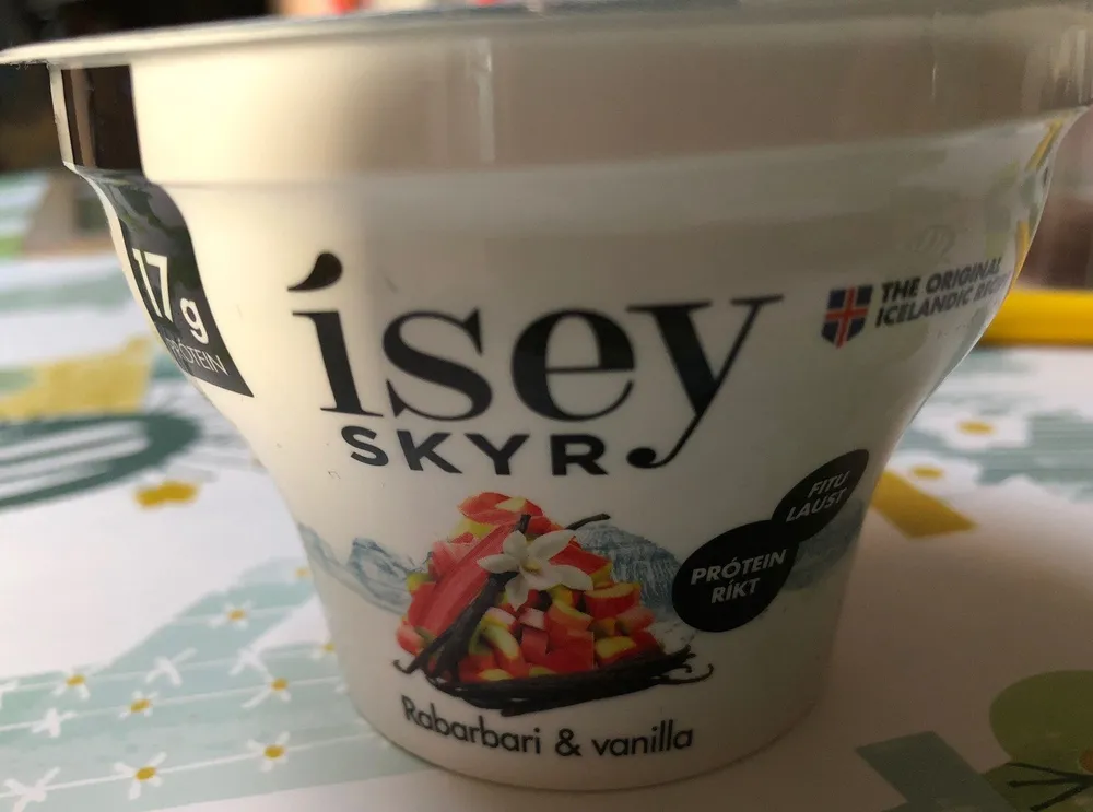 Skyr rhubarbe vanille