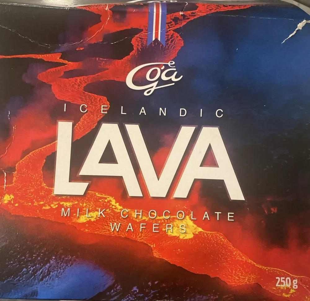 Icelandic Lava Milk Chocolate Wafers