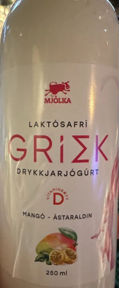 GRIEK drykkjarjógúrt, mango - ástaraldin