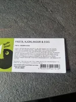 Pasta, Kjúklingur & Egg