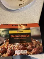 Beikon Pasta Með Kalkúnabollum