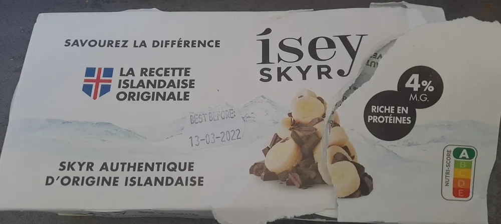 Skyr banane chocolat