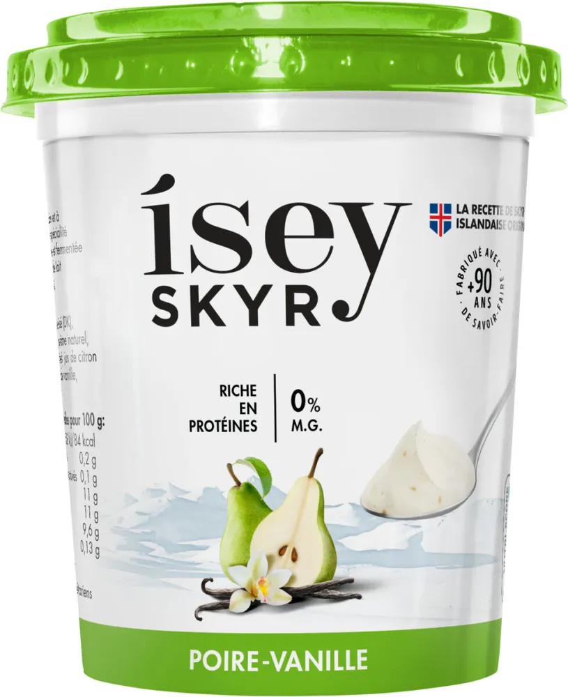 Poire Vanille Skyr sans lactose