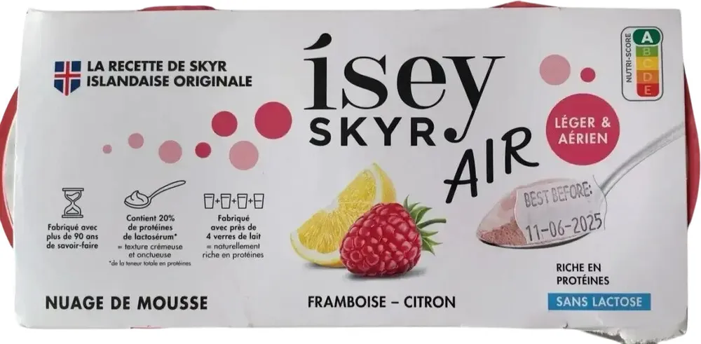 Nuage de mousse framboise-citron