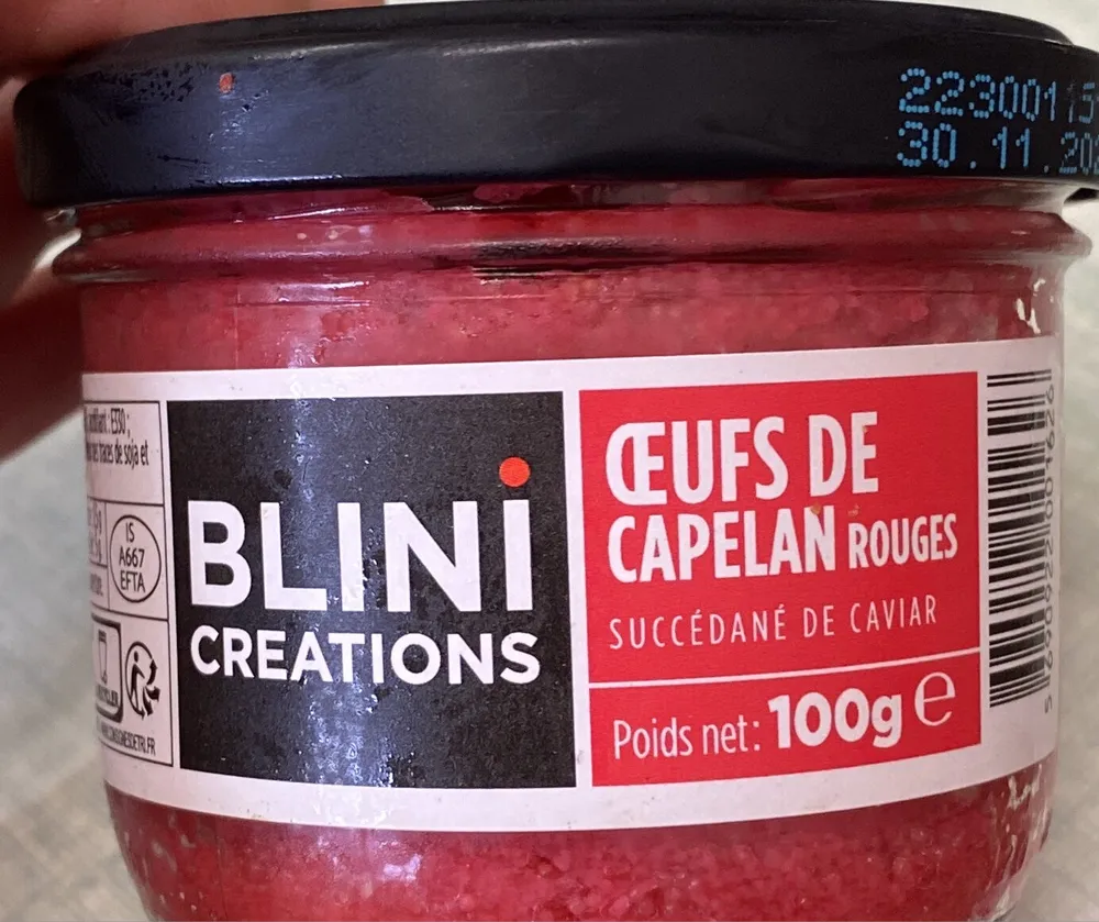 Oeufs de capelan rouges