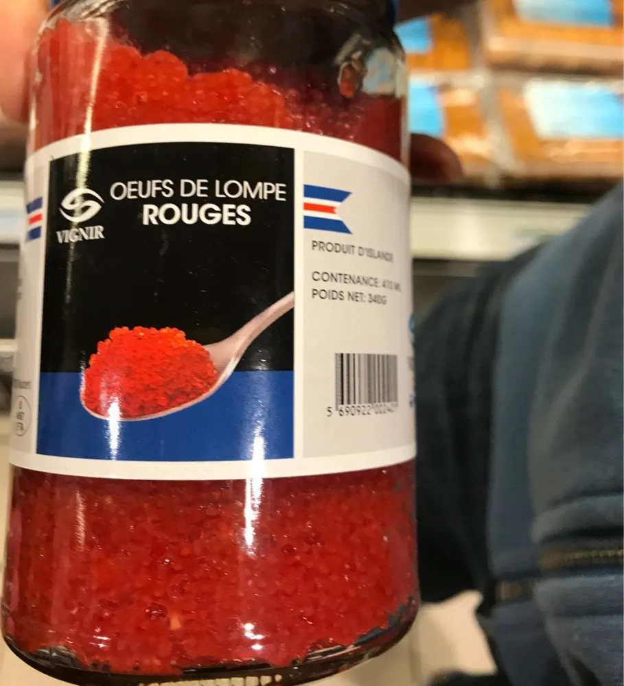 Oeuf de lompe rouge
