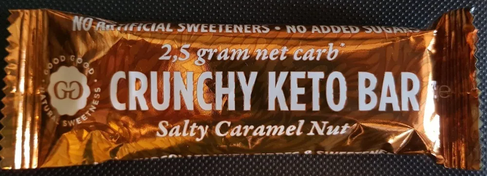 Crunchy Keto Bar Salty Caramel Nut