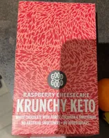 Raspberry cheesecake krunchy keto bar
