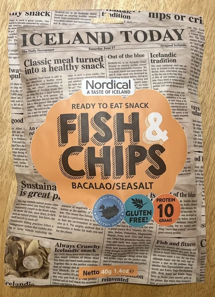Fish And Chips Ready To Eat Snack Bacalao/Seasalt