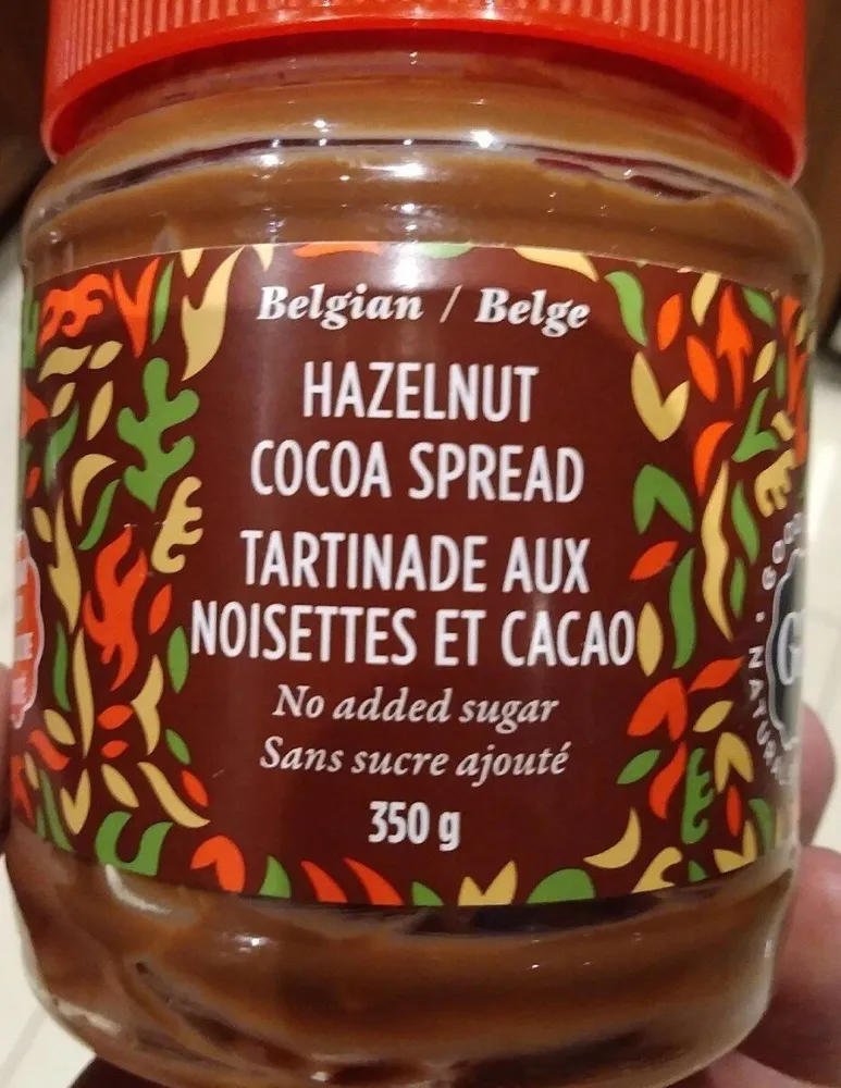 Tartinade aux noisettes et cacao