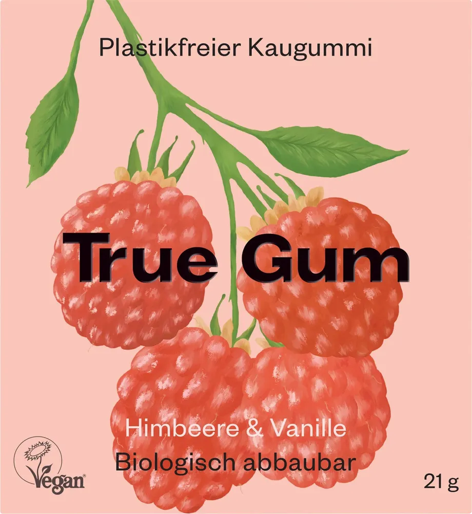 Kaugummi Himbeere Vanille