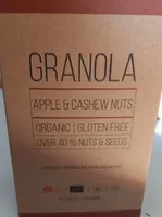 Granola apple and cashew nuts