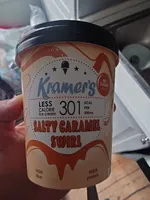 Salty caramel swirl ice cream