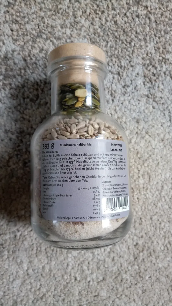 Knäckebrot Bottle