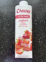 0,1% fedt yoghurt jordbær & rabarber