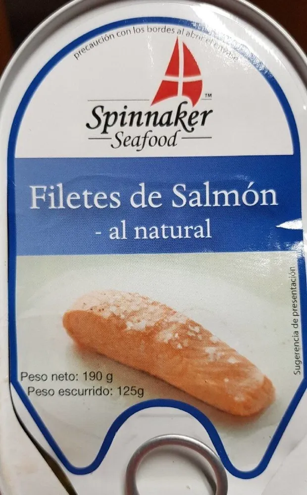 Filetes de salmón al natural
