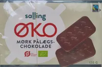 Øko mørk pålægschokolade