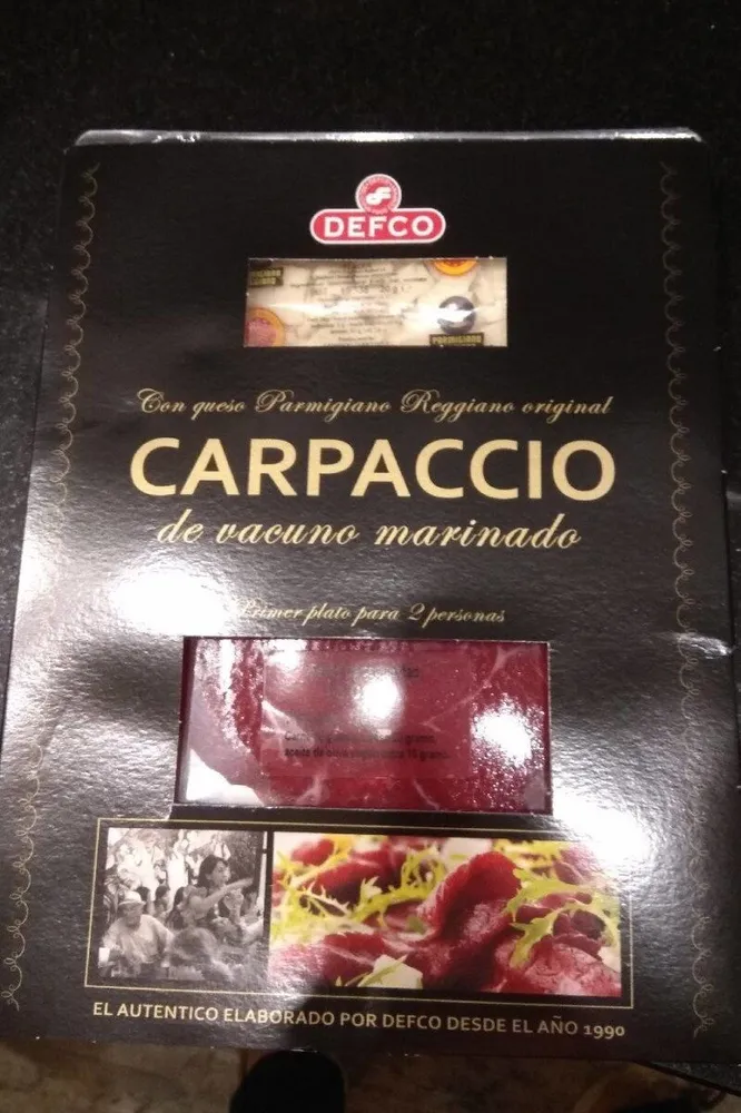 Carapaccio de Vacuno Marinado