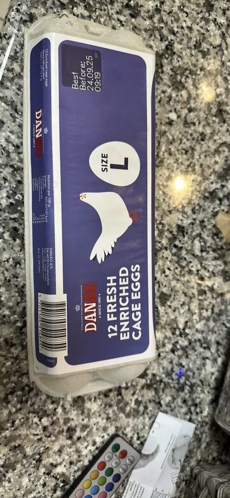 12 Fresh Enriched Cage Eggs