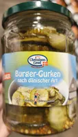 Original dänische Burger-Gurken