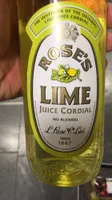Lime juice cordial