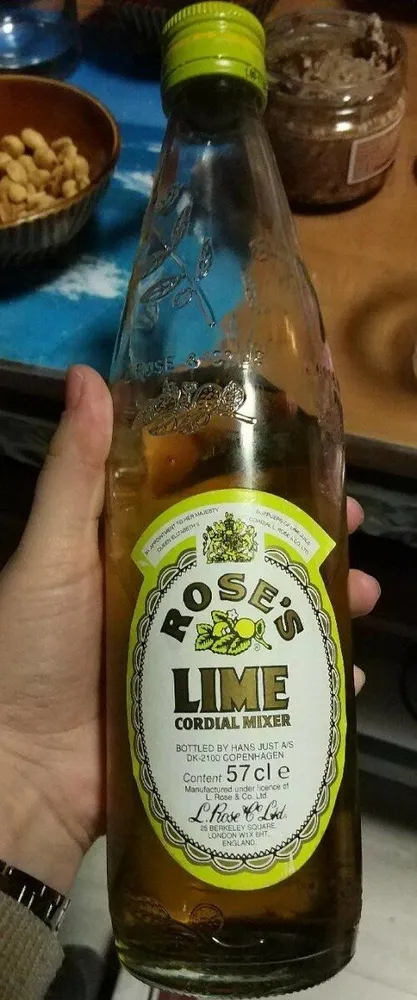 Rose's lime cordial mixer