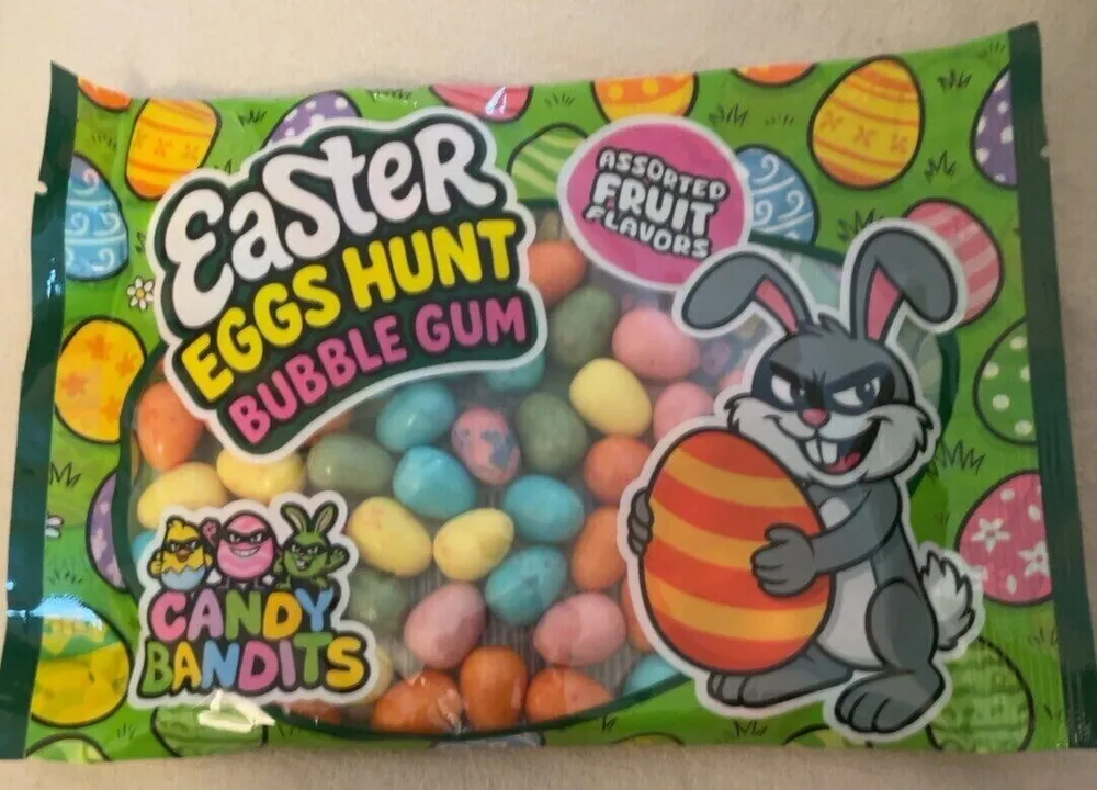 Easter eggs hint bubble gum