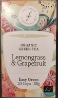 Organic green tea lemongrass & grapefruit