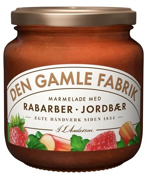 Den Gamle Fabrik Marmelade Rhabarber & Erdbeere