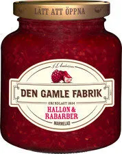 hallon -   & rabarber marmelad