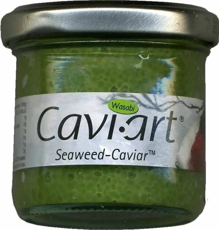 Seaweed-caviar wasabi