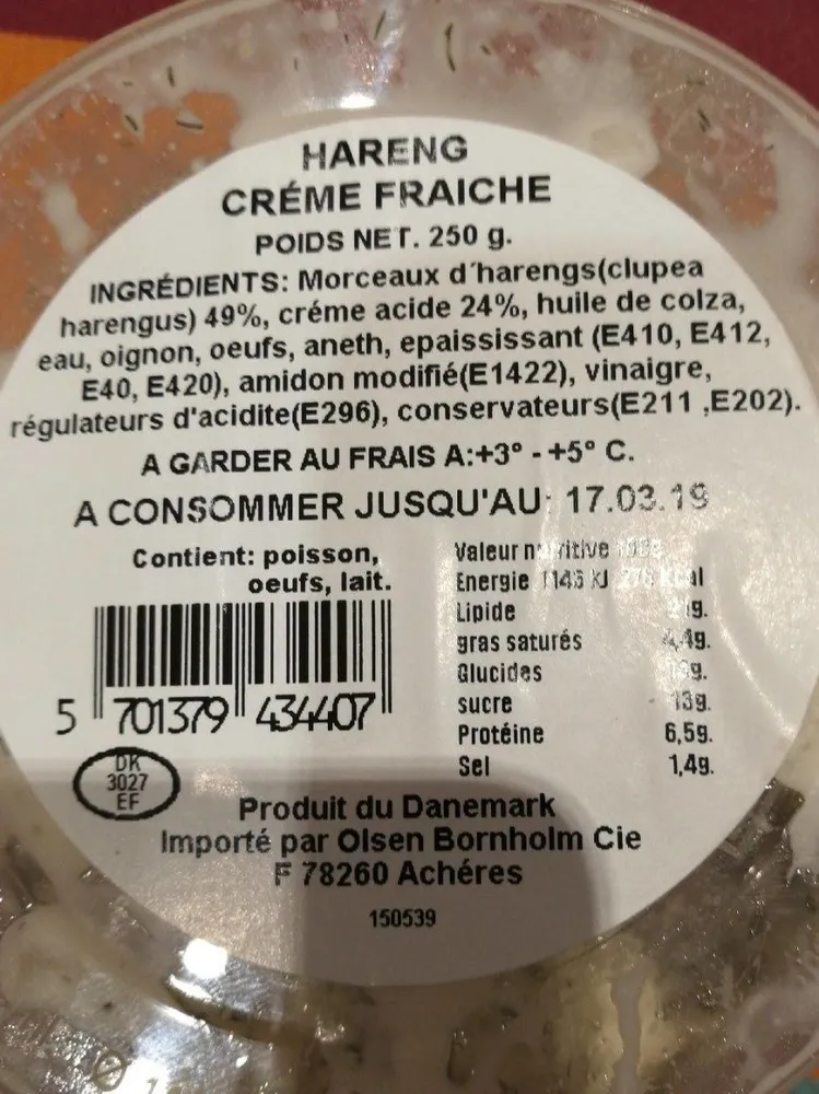Harengs en sauce