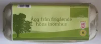 10 ägg från frigående höns inomhus