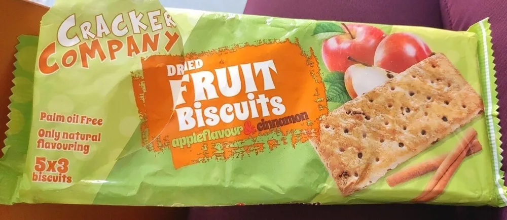 Dried fruit biscuits