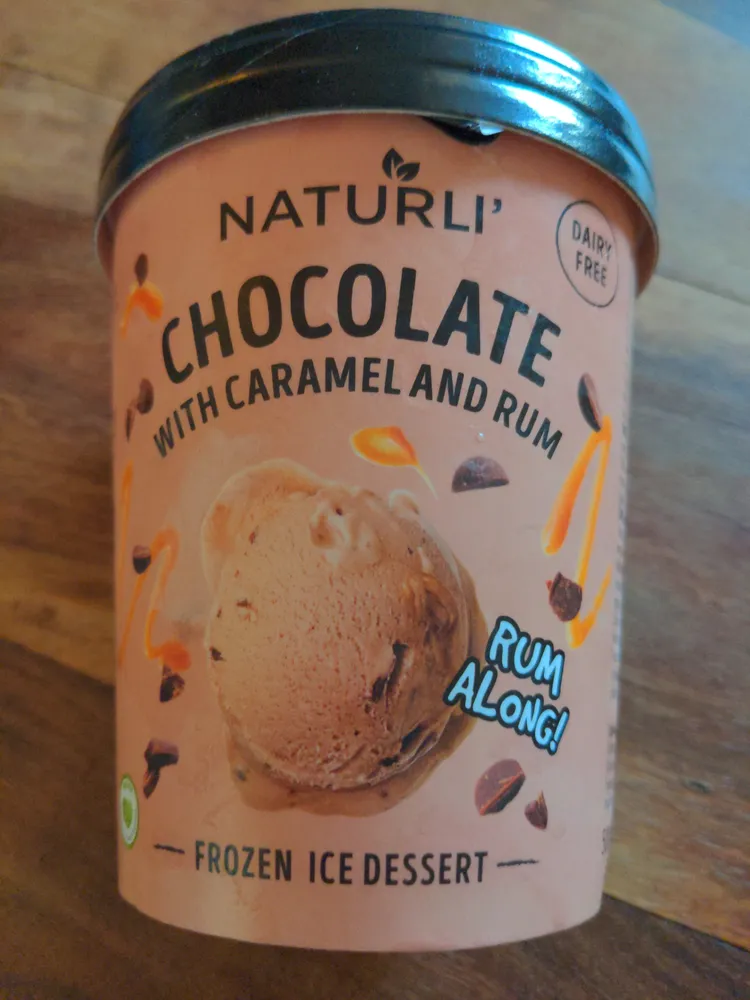Chocolate with caramel and rum