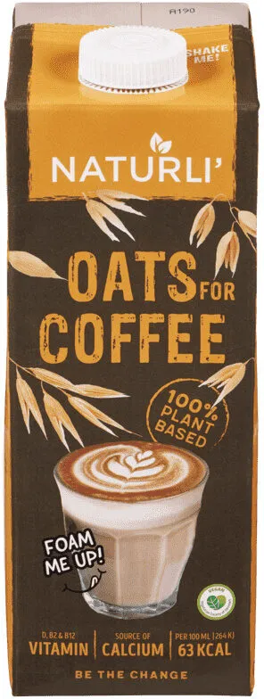 Naturli oats for coffee