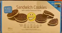 Sandwich Cookies with vanilla flavoured filling