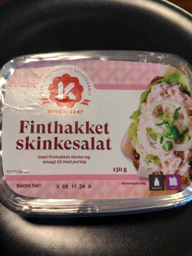 Finthakket Skinkesalat