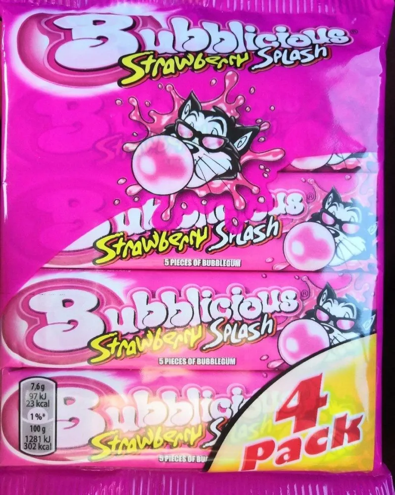 Bubblicious strawberry splash