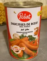 Saucisse de boeuf avec poulet halal