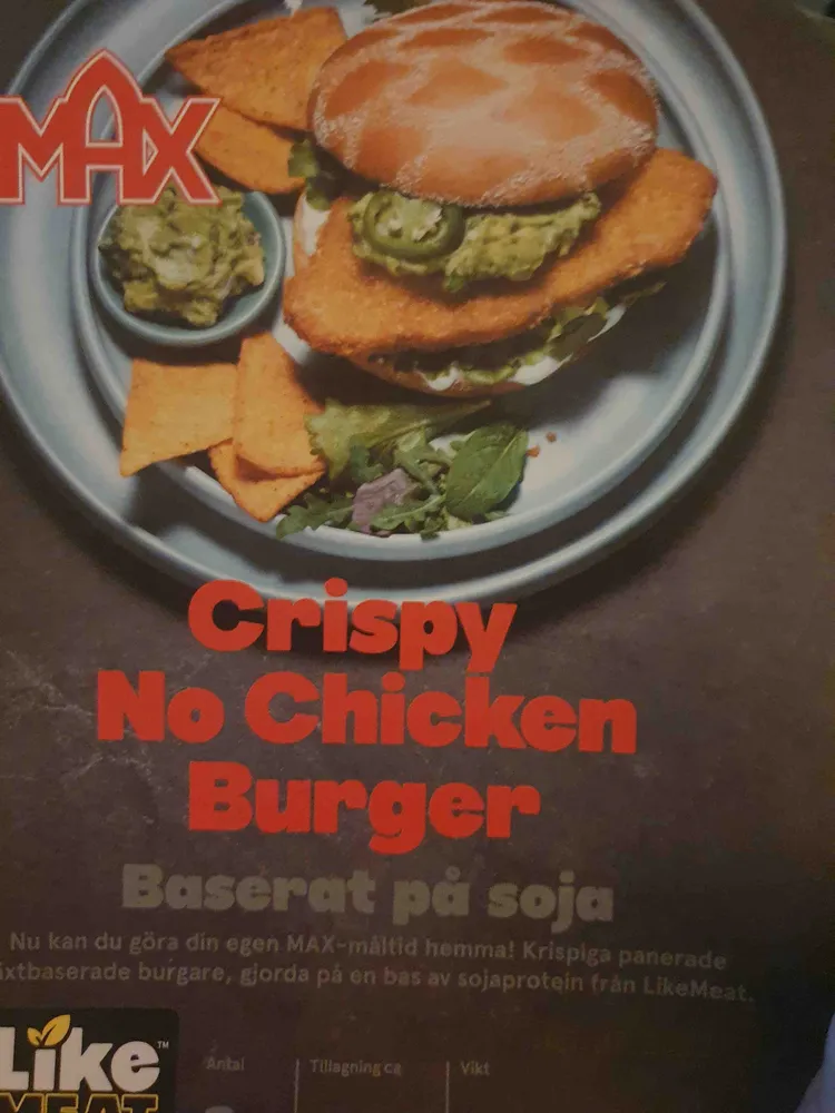 Crispy No Chicken Burger
