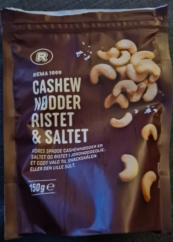 Cashew nødder ristet & saltet