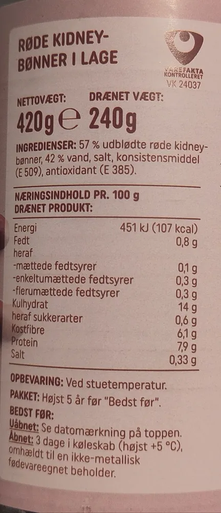 Kidney Bønner i Lage