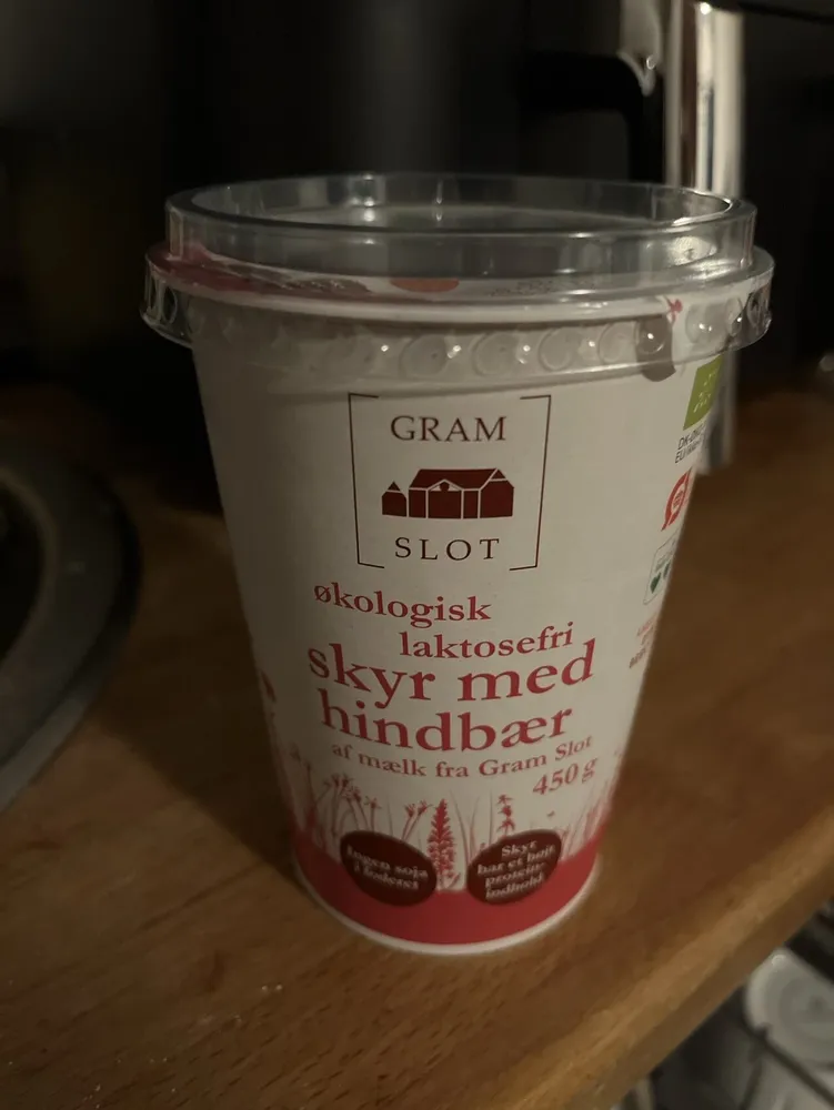 Skyr Med Hindbær Økologisk Laktosefri