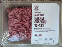 Hakket oksekød (15-18%)