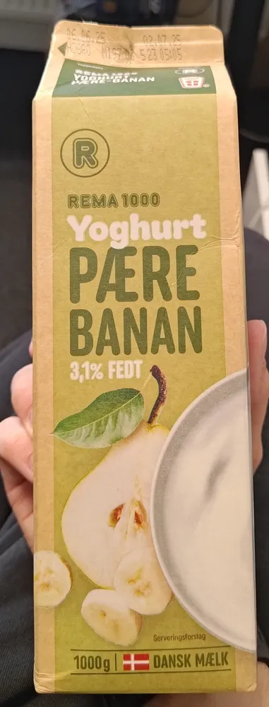Yoghurt pære banan 3,1% fedt