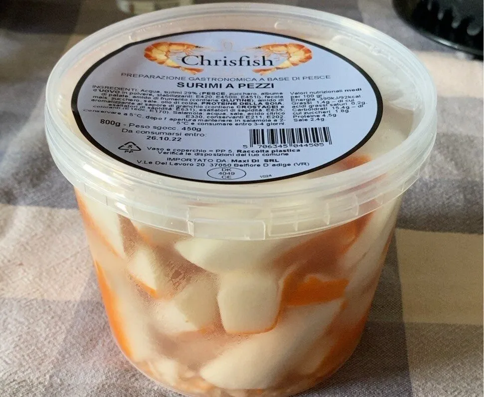 Surimi a pezzi