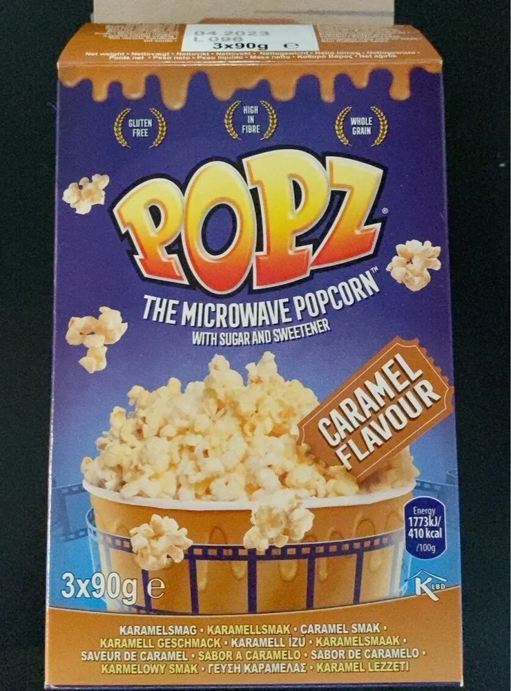 The Microwave popcorn Caramel Flavour