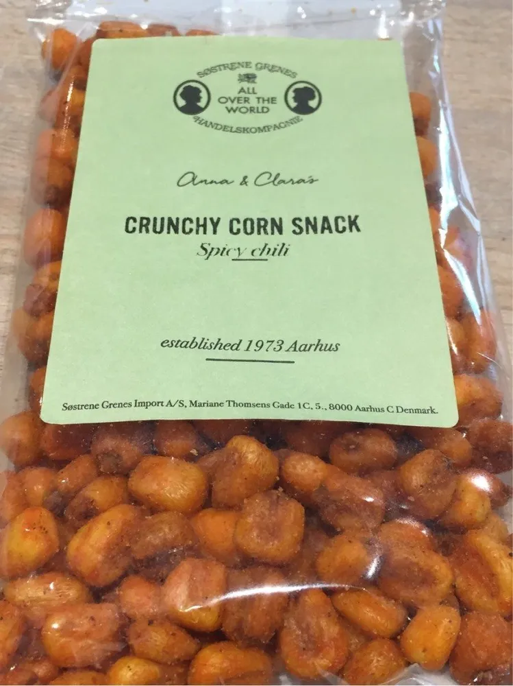 Crunchy corn snack